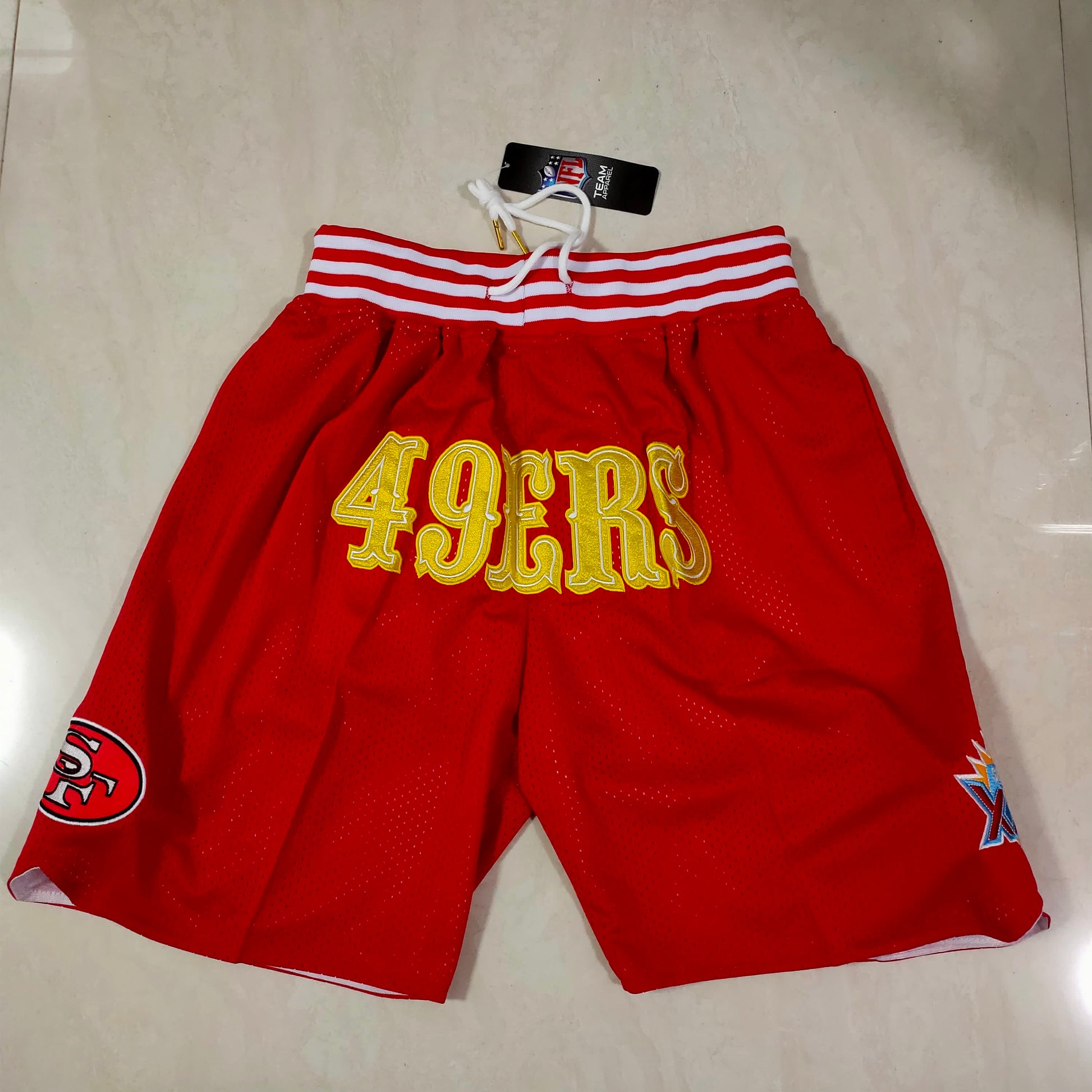 NFL 49ers Red Pocket Shorts
