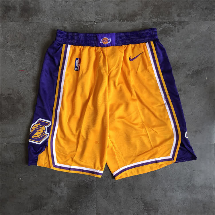 Lakers' 19 style ball pants yellow