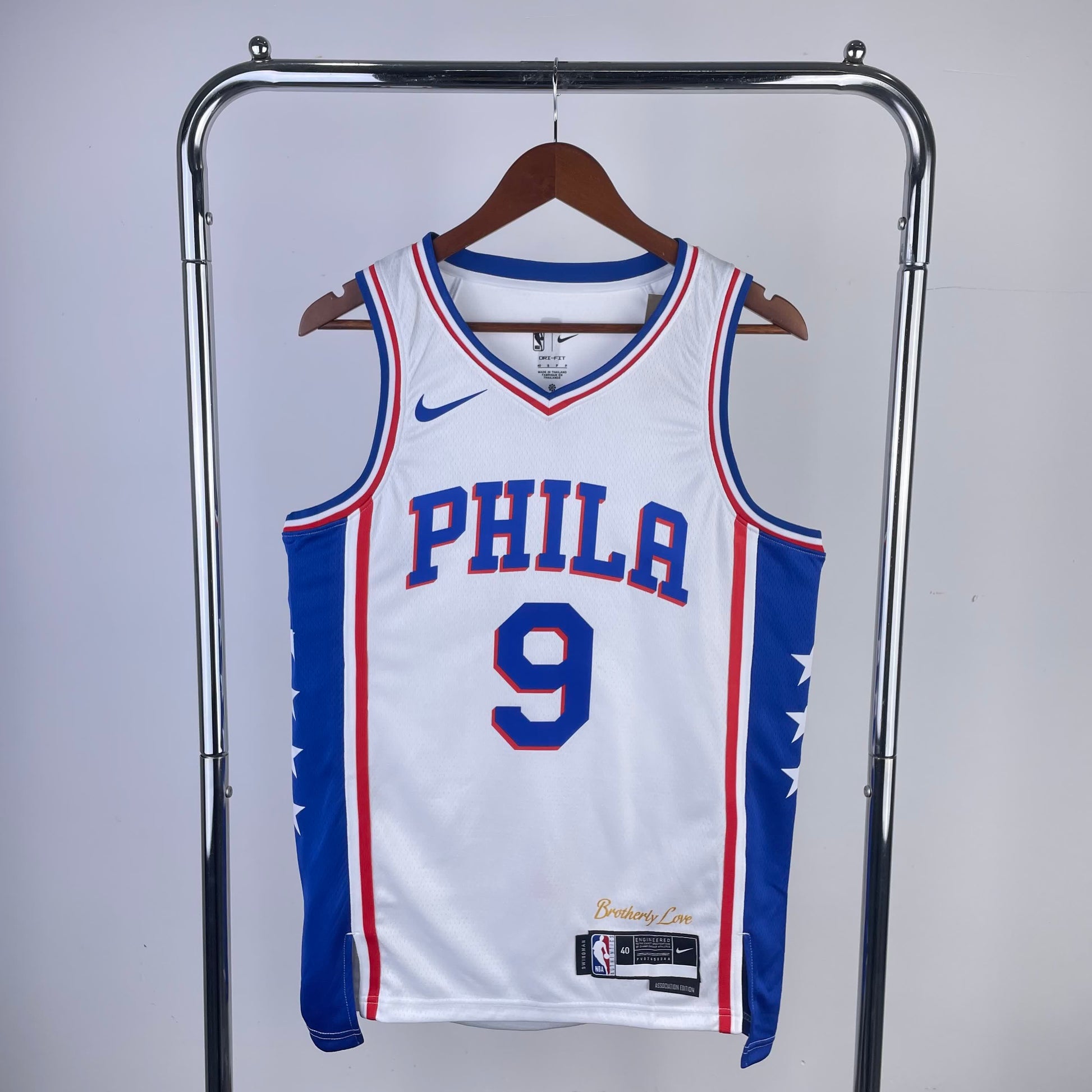 23 Season 76ers Home White 9 # OUBRE JR.