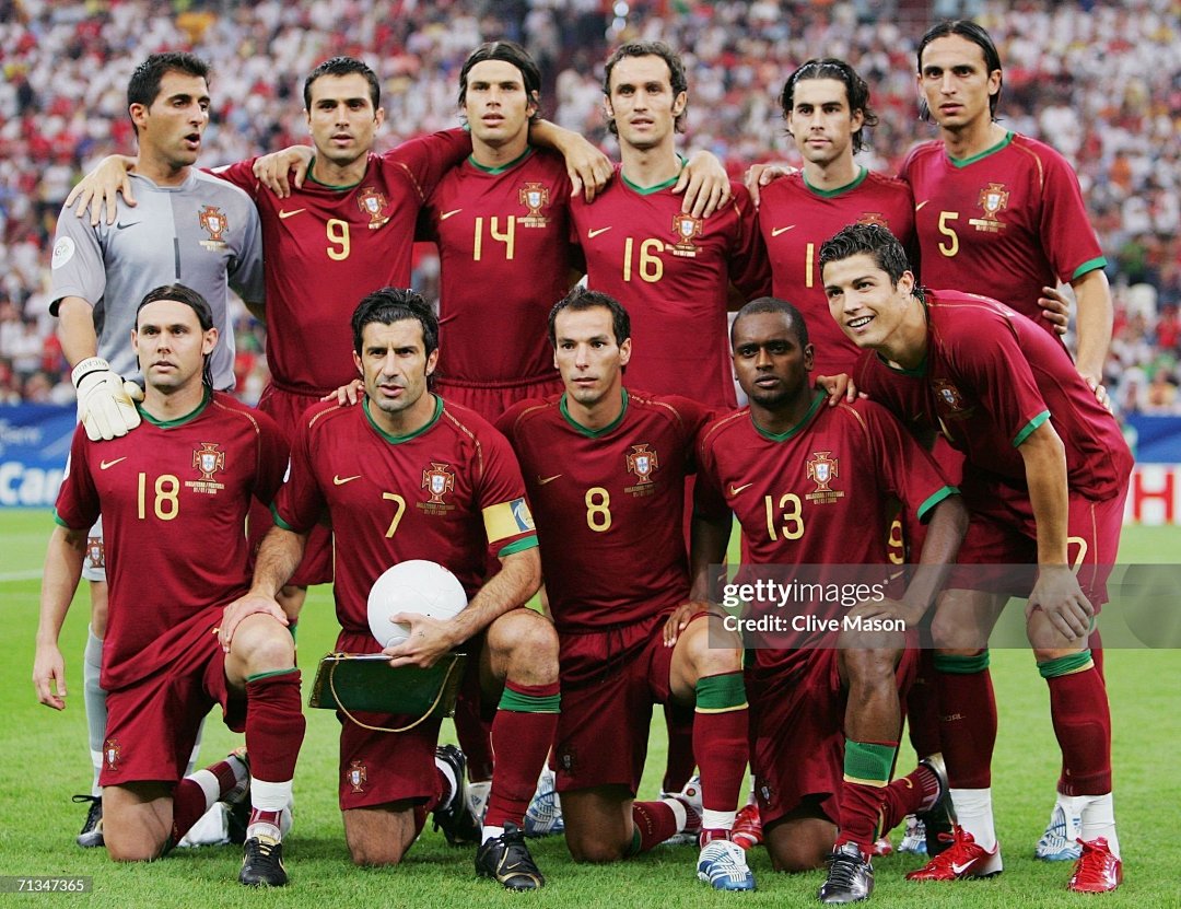 Retro 2006 Portugal Home Player Edition S-3XL8