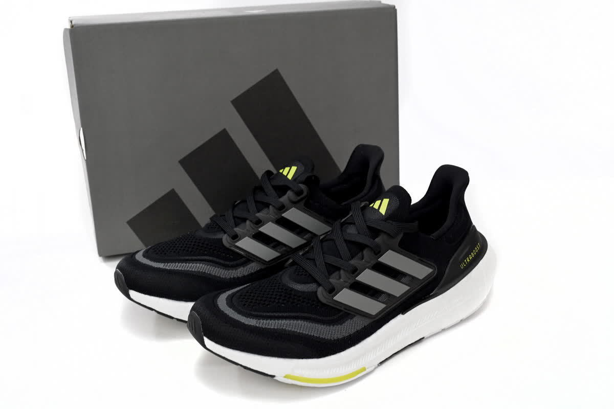 Black Grey 8851-4 Adidas Ultra Boost 2023 LIGHT Black And White Size # 36- # 48 (with 46.5)