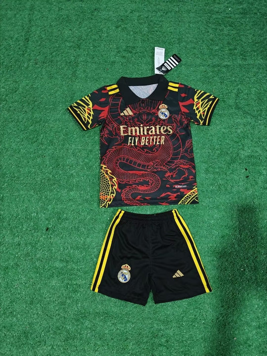 24/25 Kids Real Madrid Dragon Special Red Size 16~28