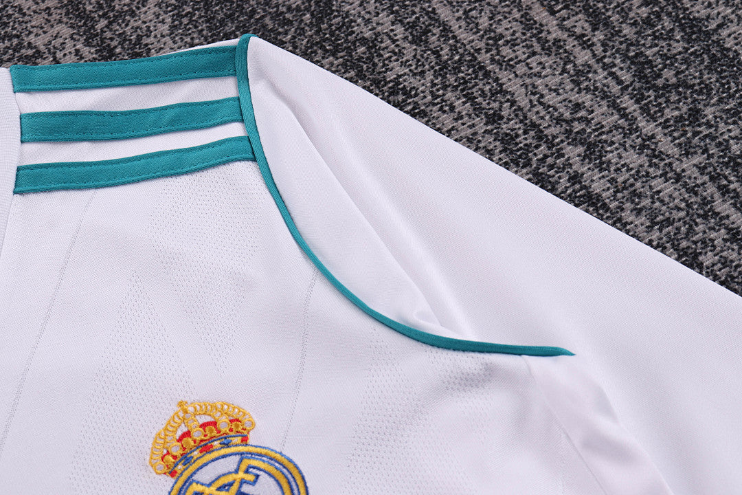 Retro Kids 2017/18 Real Madrid home long sleeved&amp;Size16~286