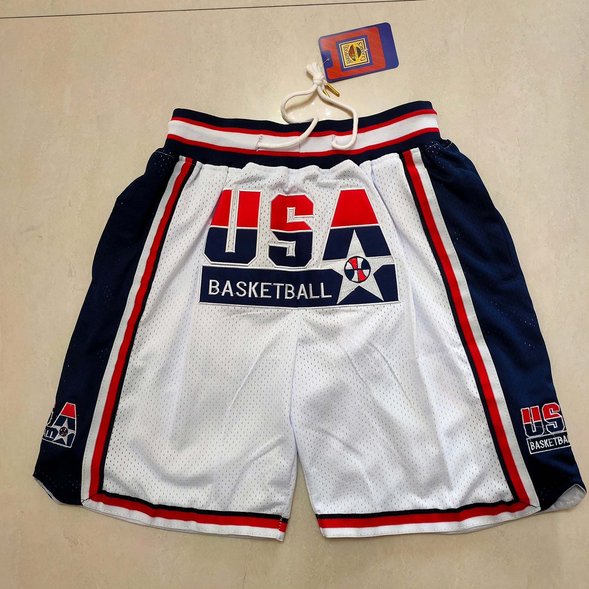 Dream One White Pocket Short Ball Pants