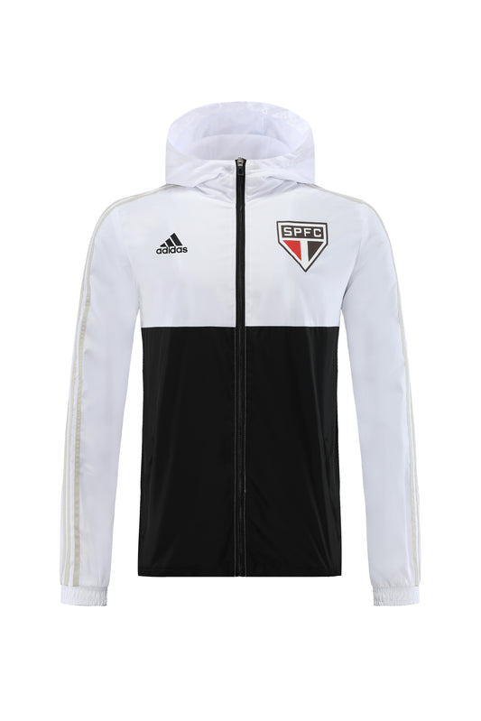 23 Season So Paulo Black and White Windbreaker
