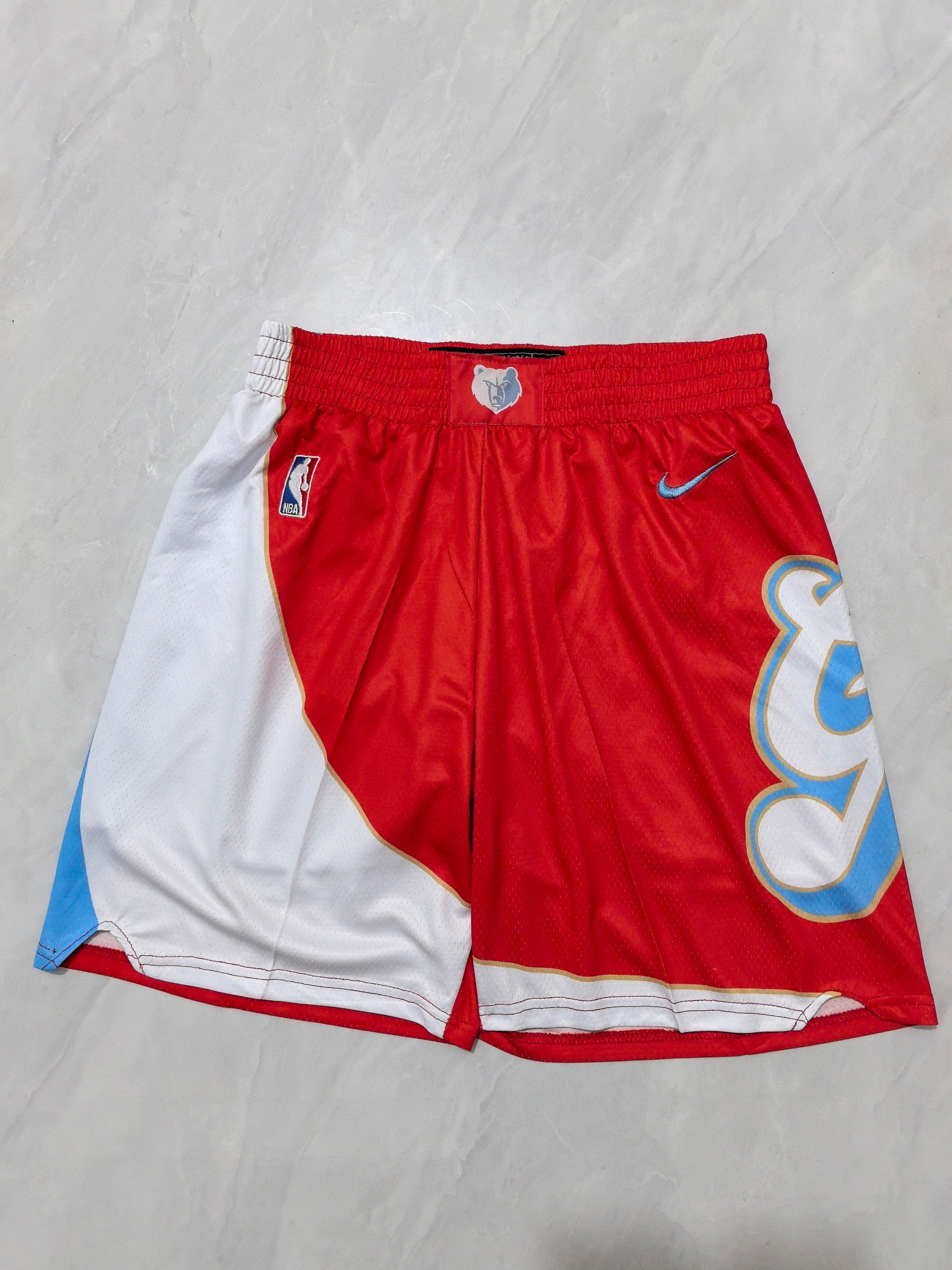 25th Grizzlies Red City Edition NBA Shorts S-XXL
