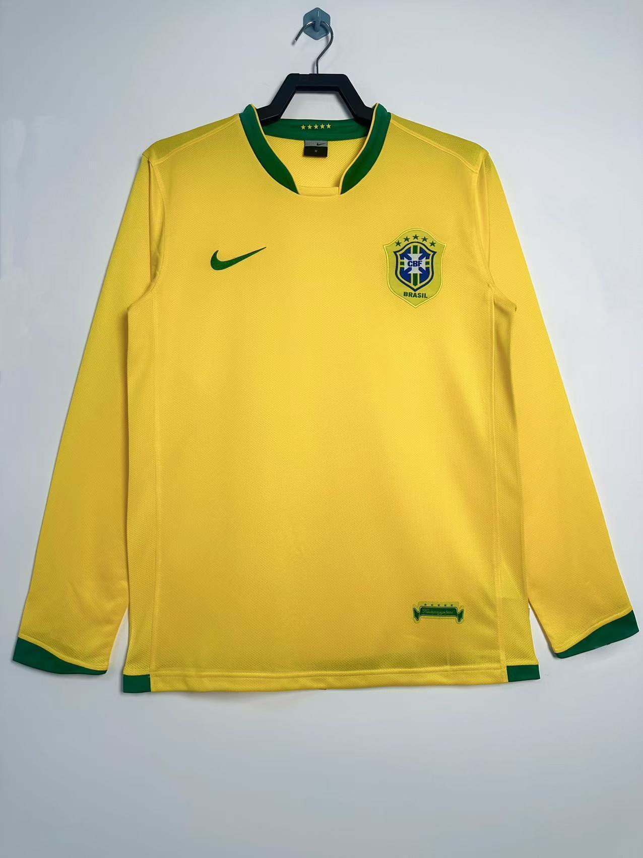 Retro 2006 Brazil home long sleeved S-XXL