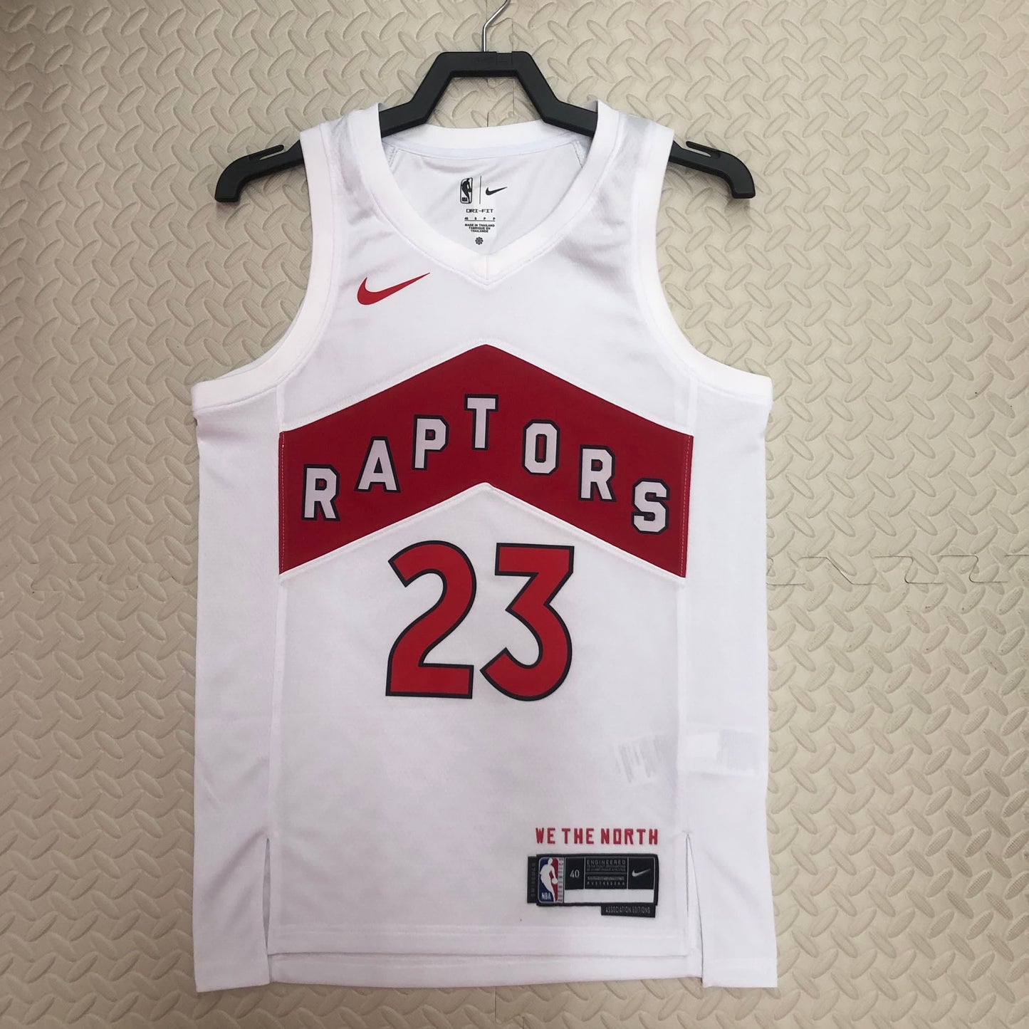 23 Season Raptors Home White No. 23 Van Jordan
