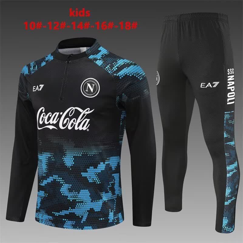 24/25 Kids # Napoli Black Size 10-18