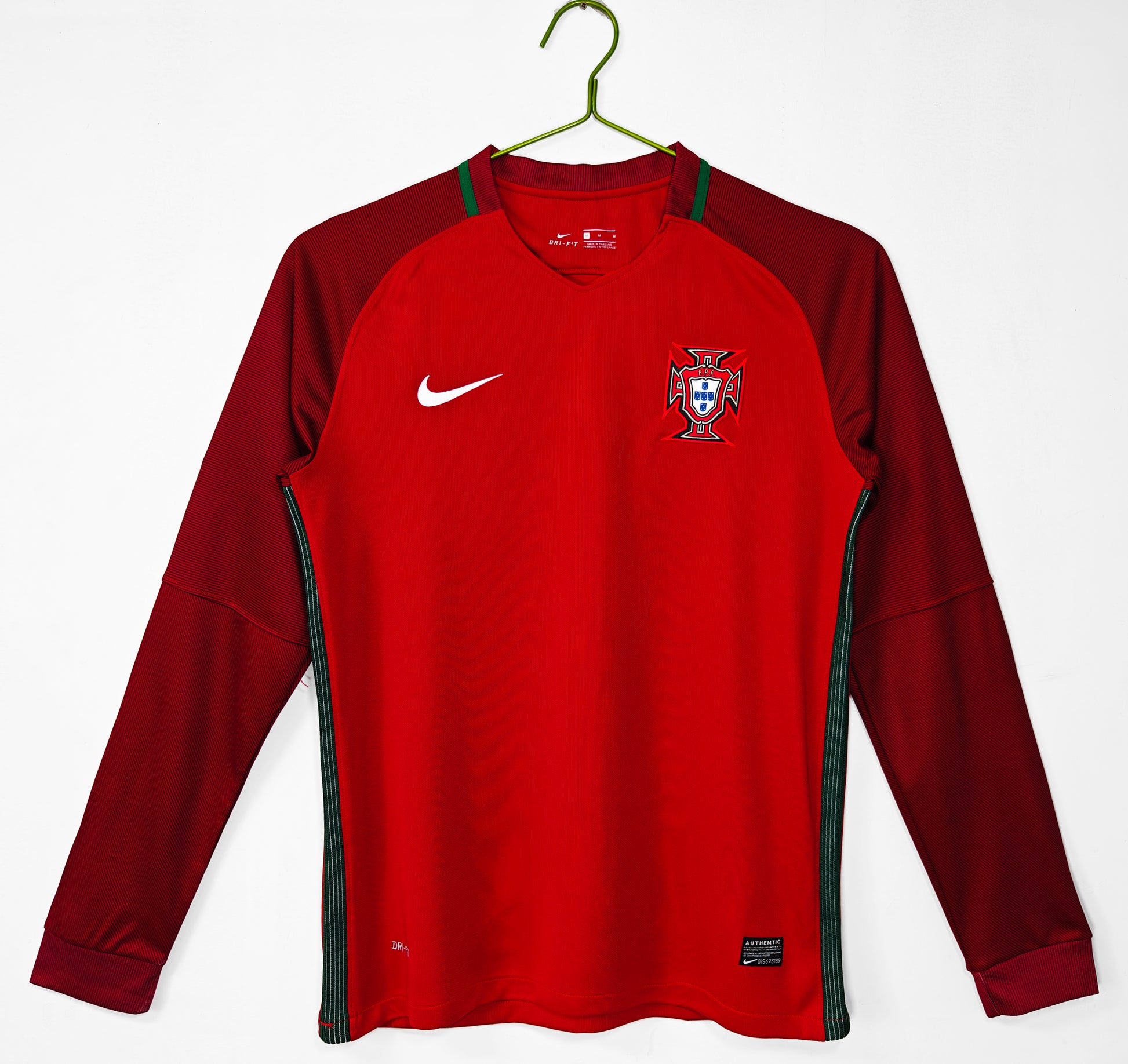 Retro 2016 Portugal home long sleeved S-XXL
