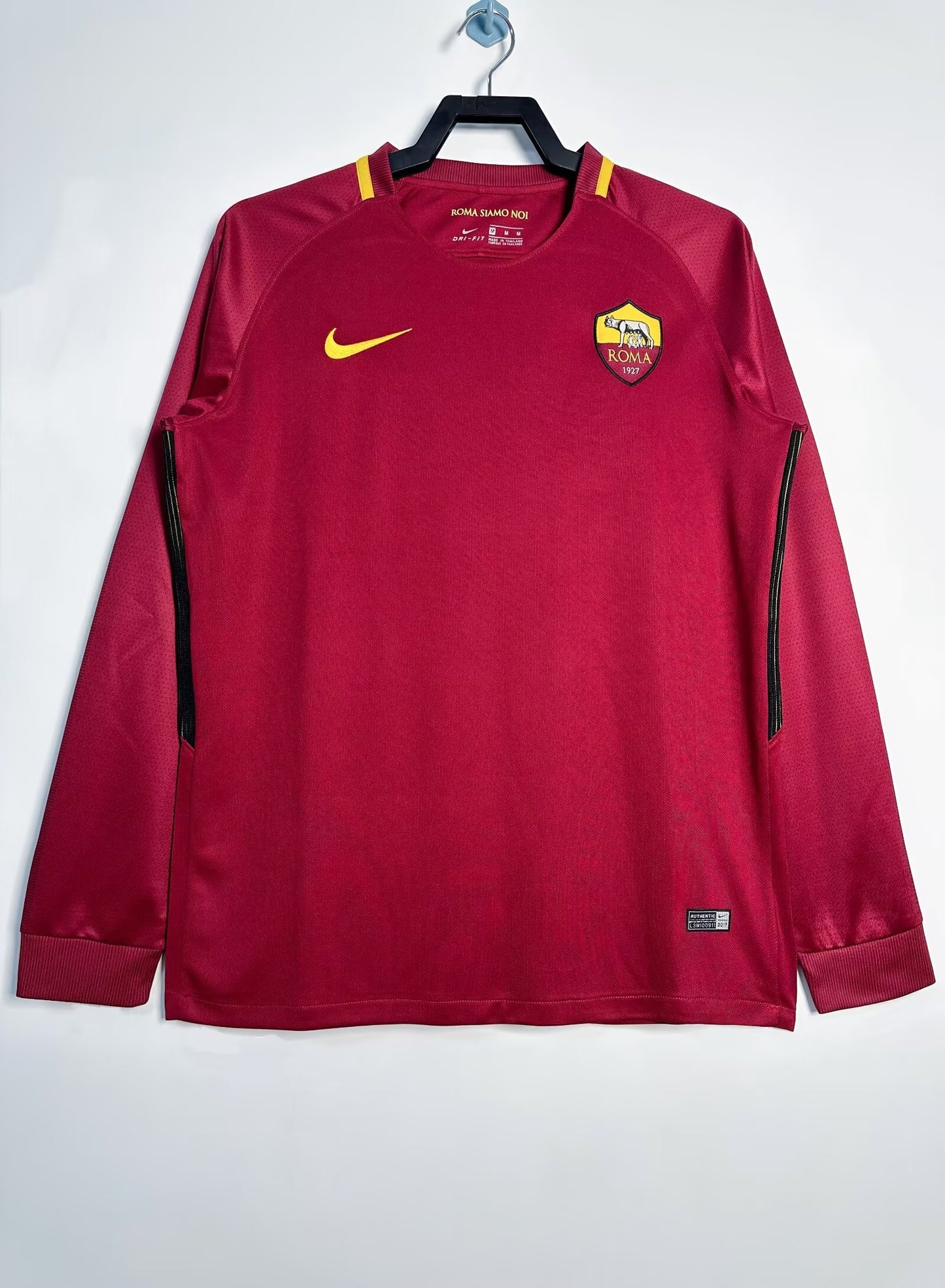 Retro 2017/18 Roma home long sleeved S-XXL