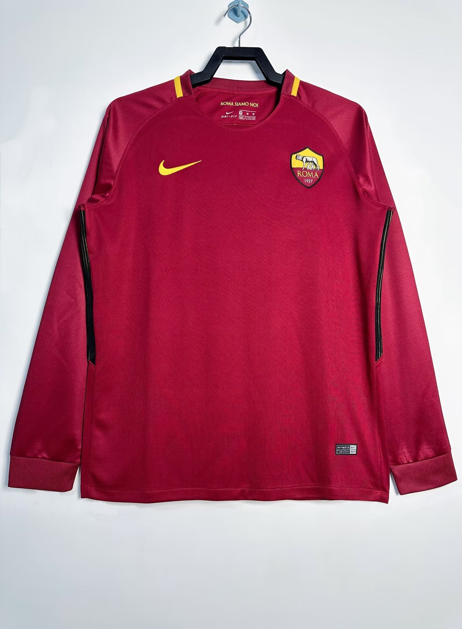 Retro 2017/18 Roma home long sleeved S-XXL