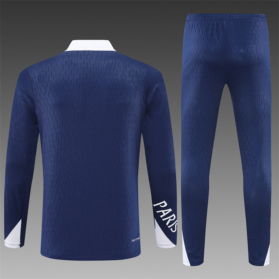/26 Jordan PSG Royal Blue Half Pull Training Suit (Adults&amp;Kids)7