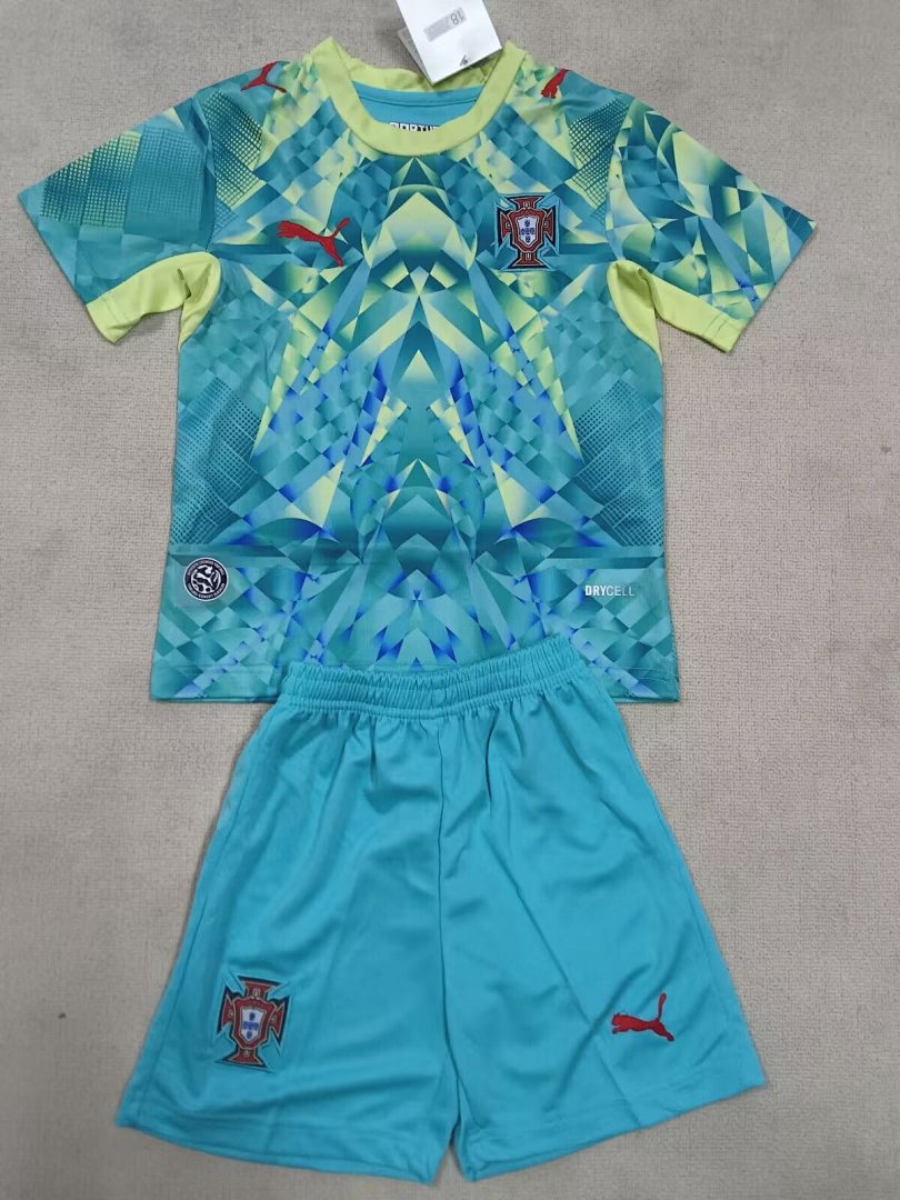 /27 Kids Portugal goalkeeper Yupoo Soccer Jerseys&amp;Size 16-305