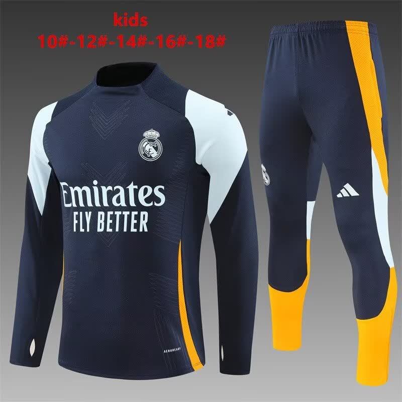 24/25 Kids # Real Madrid Blue Player Edition Size 10-18