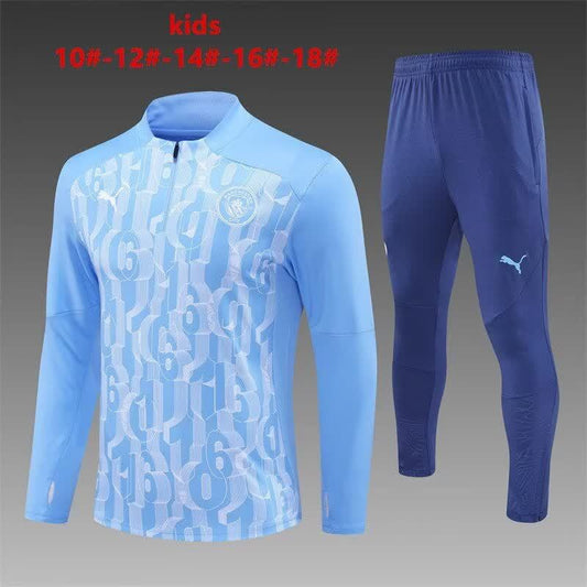 24/25 Kids # Manchester City Light Blue [Camouflage] Size 10-18