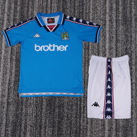 Retro Kids 1997/98 Manchester City Home Football Shirt&amp;Size16-287