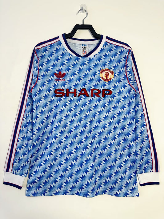 Retro 1990/92 Manchester United away long sleeved S-XXL