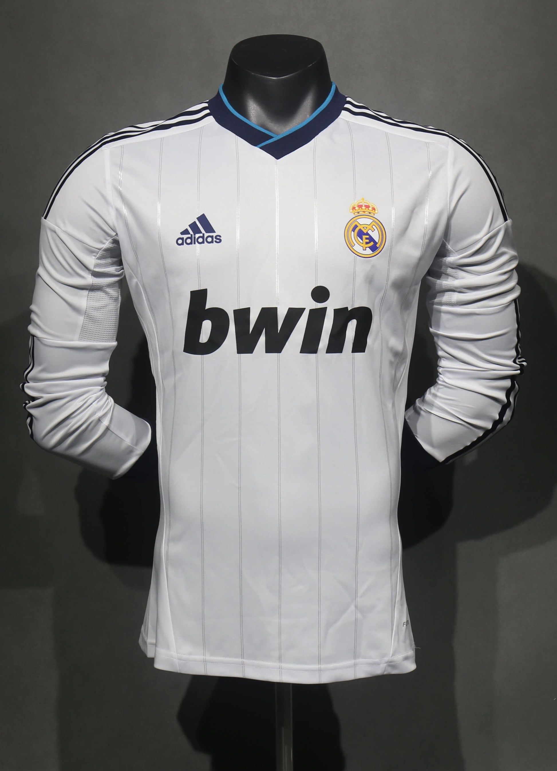 Retro 2012/13 Real Madrid Home Long Sleeve Player Edition S-3XL