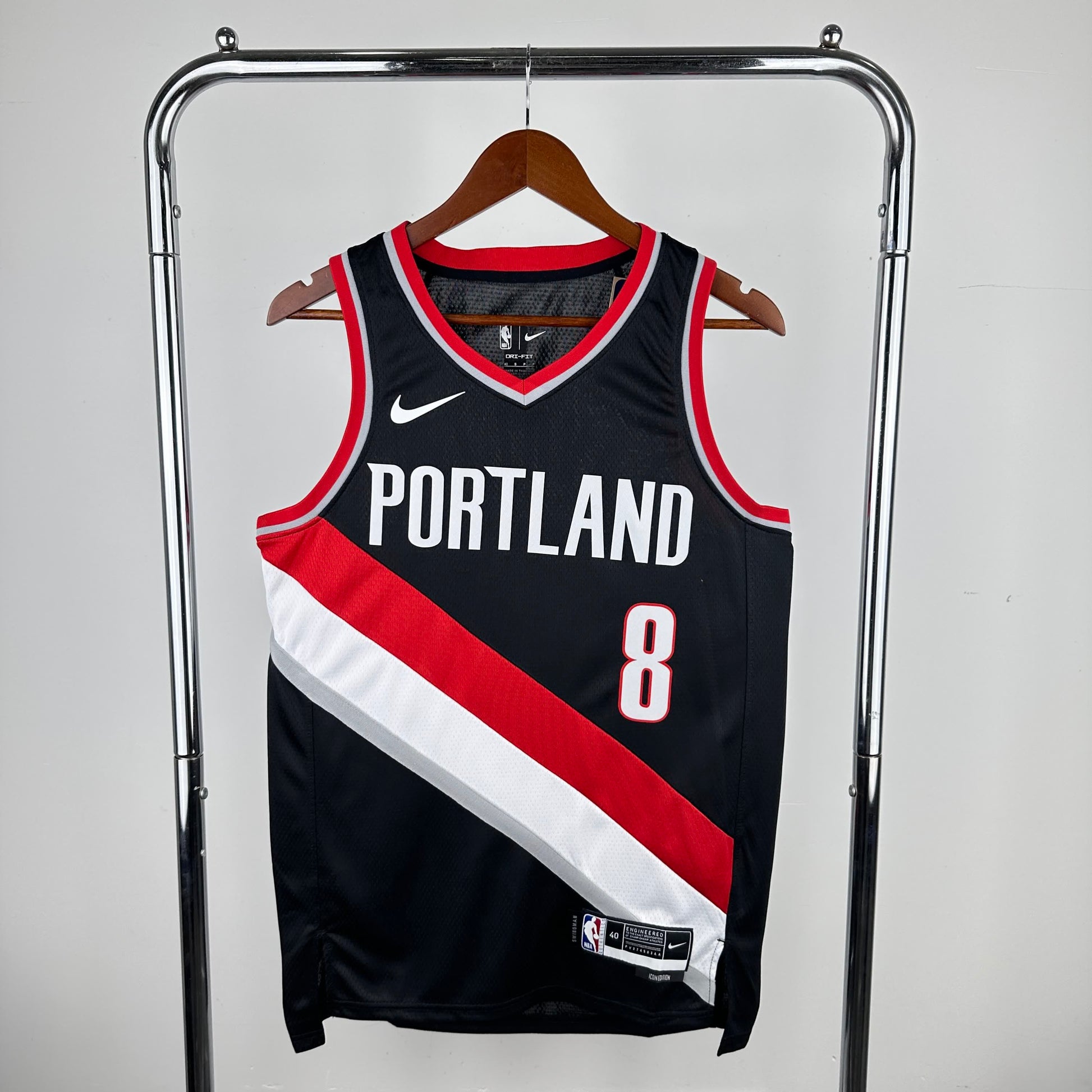23 season Portland Blazers away black 8 # AVDIJA