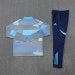 /26 Real Madrid Light Blue Half Pull Training Suit (Adults&amp;Kids)7