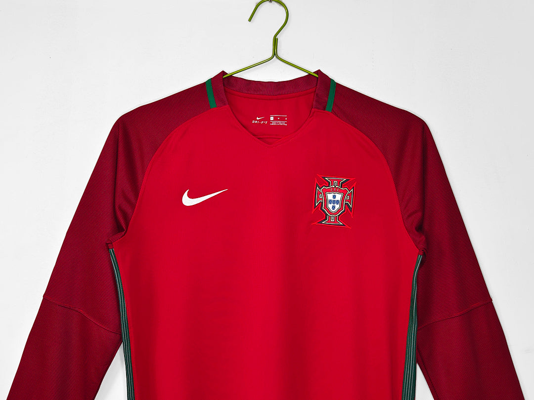 Retro 2016 Portugal home long sleeved S-XXL6