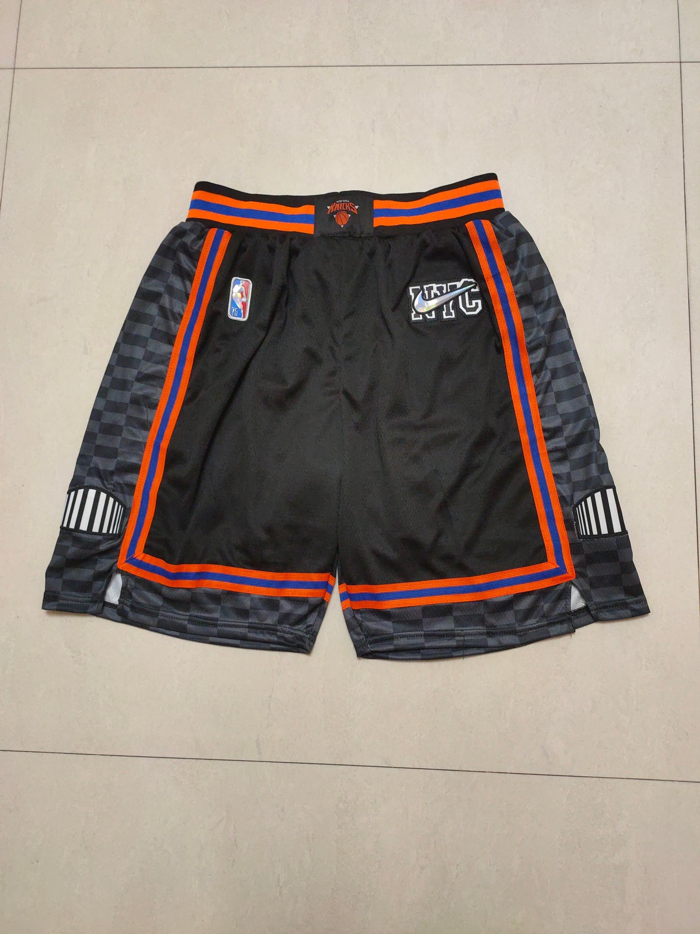 Knicks Black 75th Anniversary Shorts