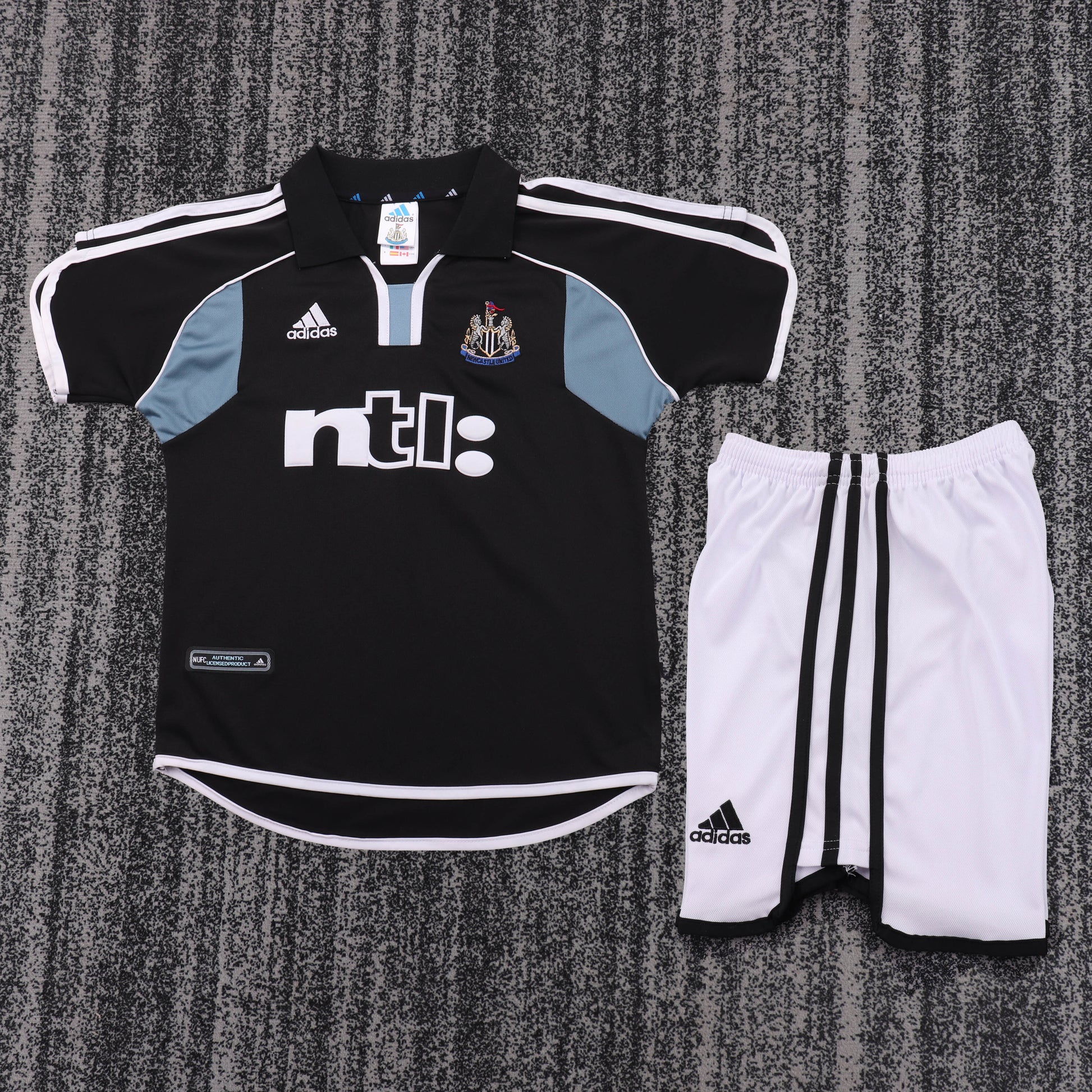 Retro Kids 2000/01 Newcastle United away football shirt&amp;Size16-28