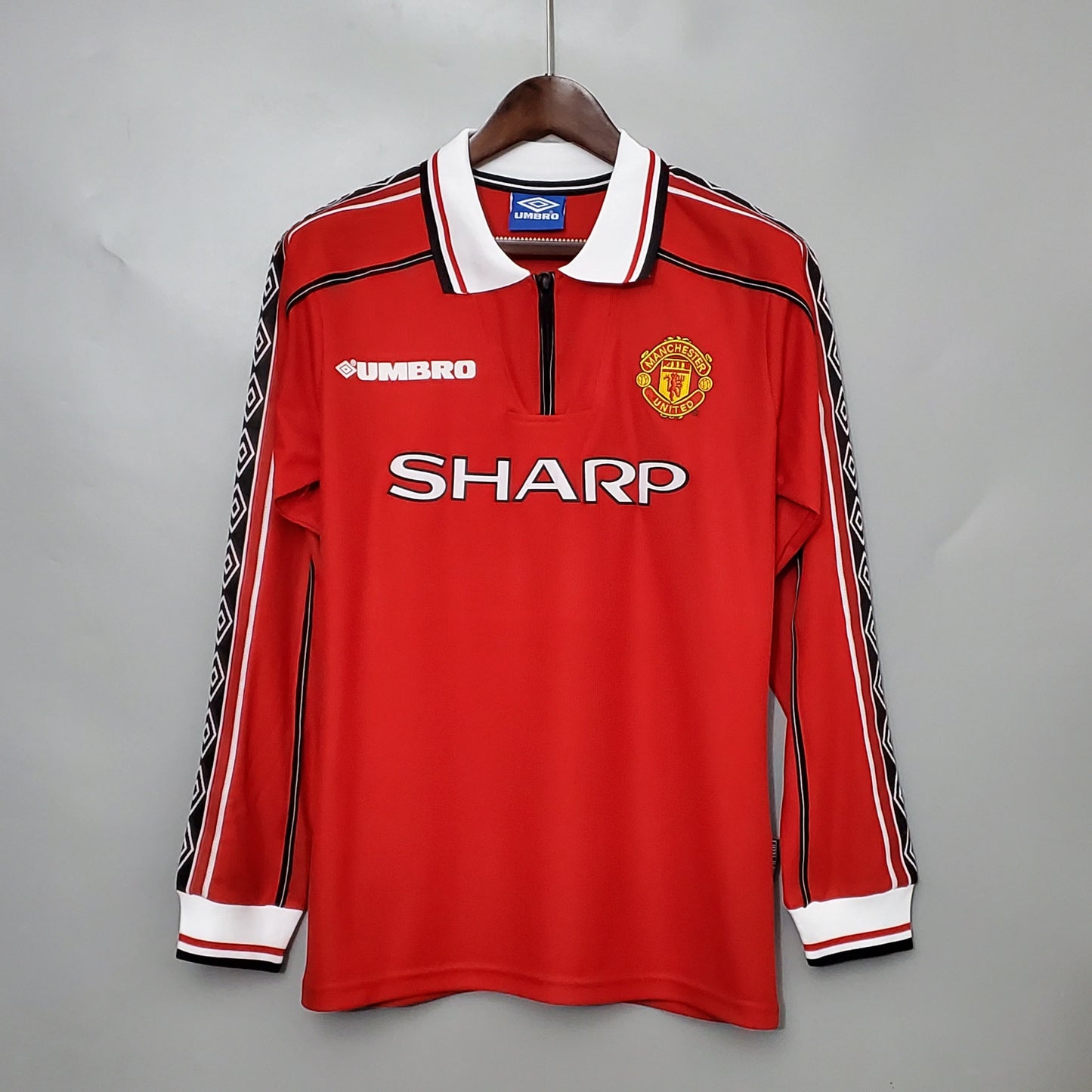 Retro long-sleeved 98/99 Manchester United home S-XXL