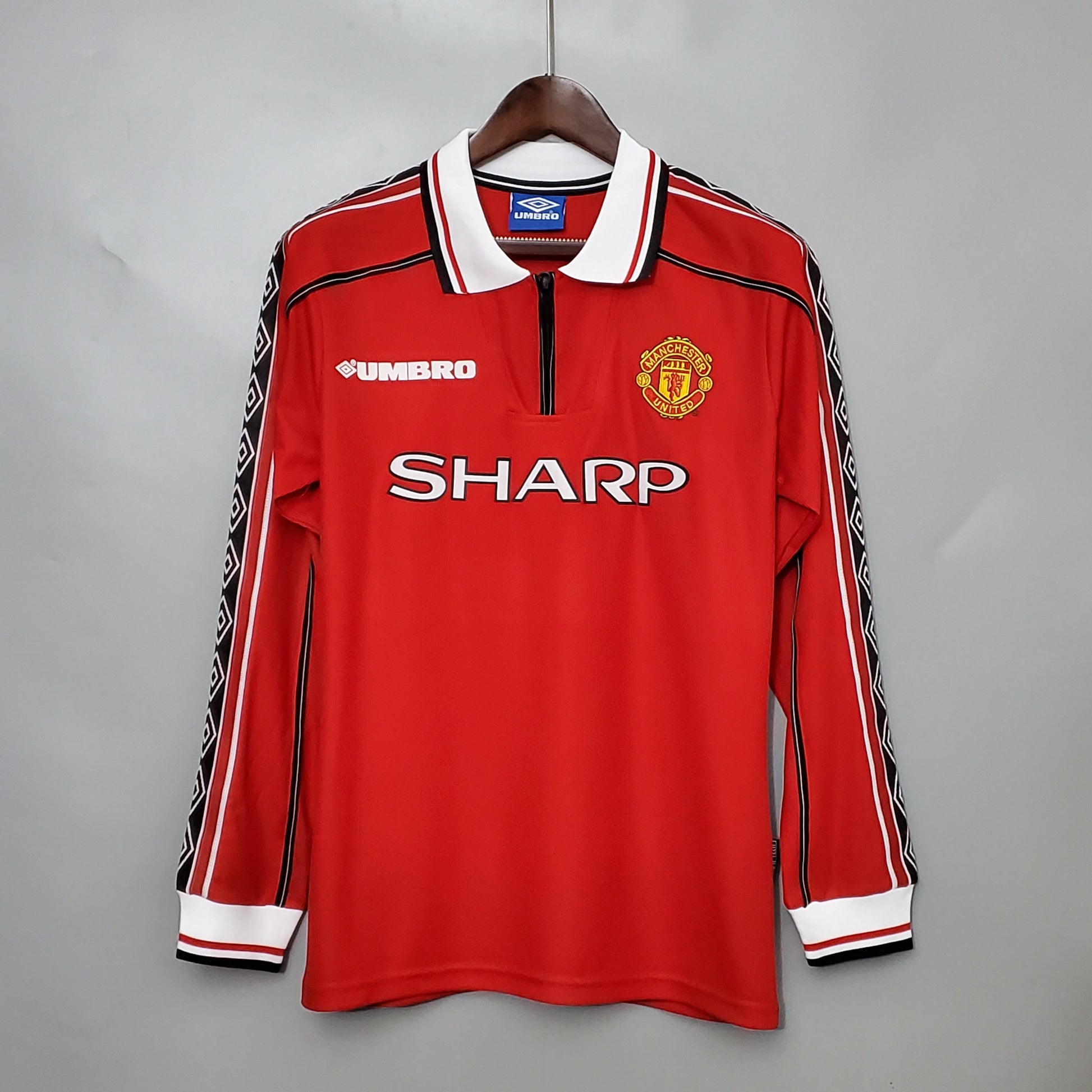 Retro long-sleeved 98/99 Manchester United home S-XXL