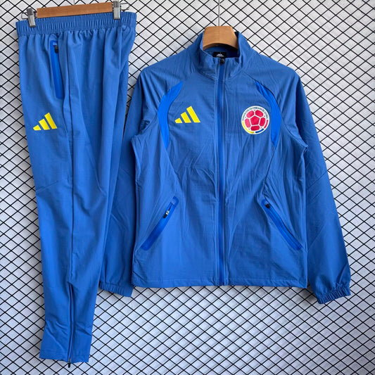 2026 Colombia Deep Blue Windbreaker Set S-3XL