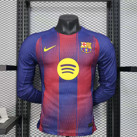 25/26 Barcelona Home Long Sleeve Player Edition S-XXL