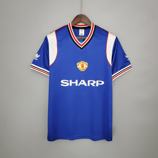 Retro Manchester United 85/86 away blue S-XXL