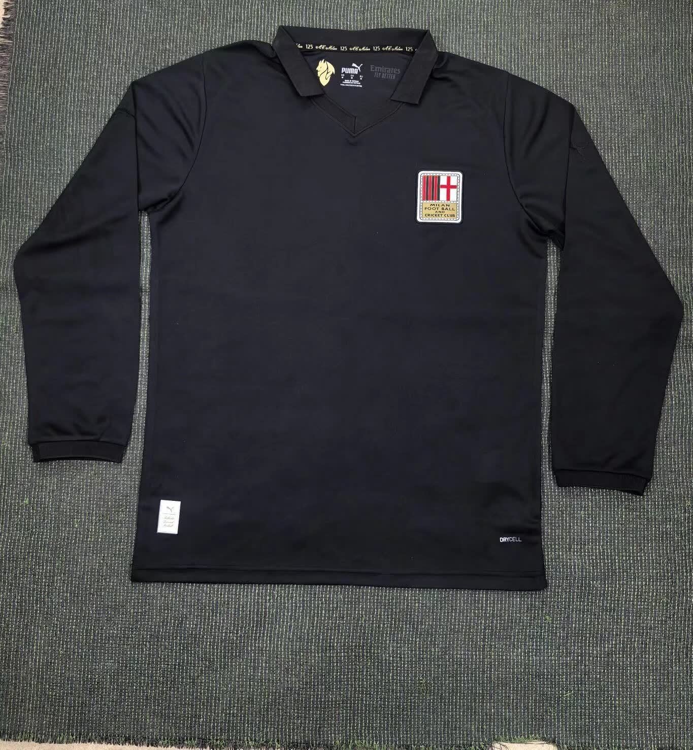 24/25 Long Sleeve AC Milan 125th Anniversary Goalkeeper Commemorative Edition Black S-XXL