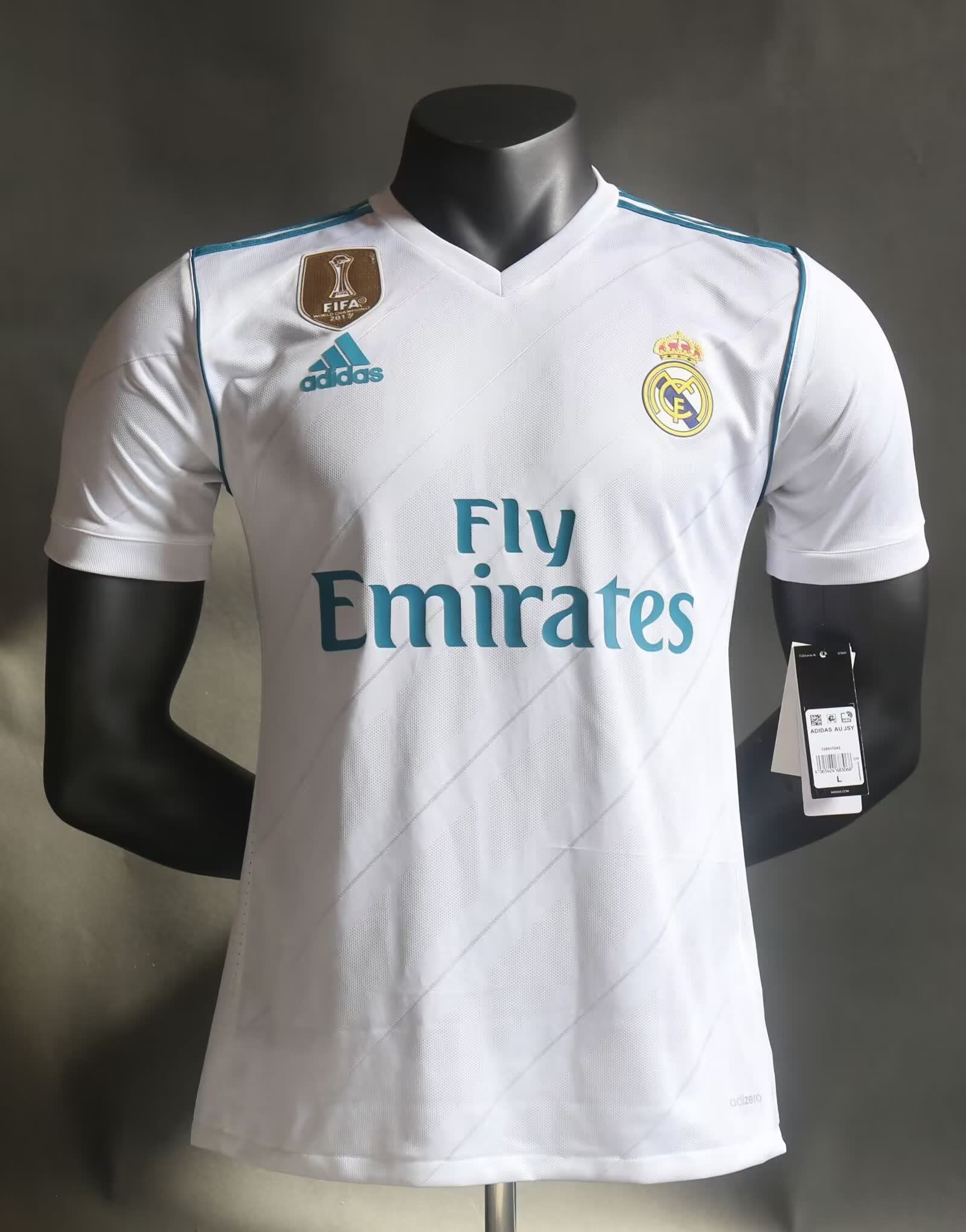 17/18 Real Madrid Home Retro Player Edition S-3XL