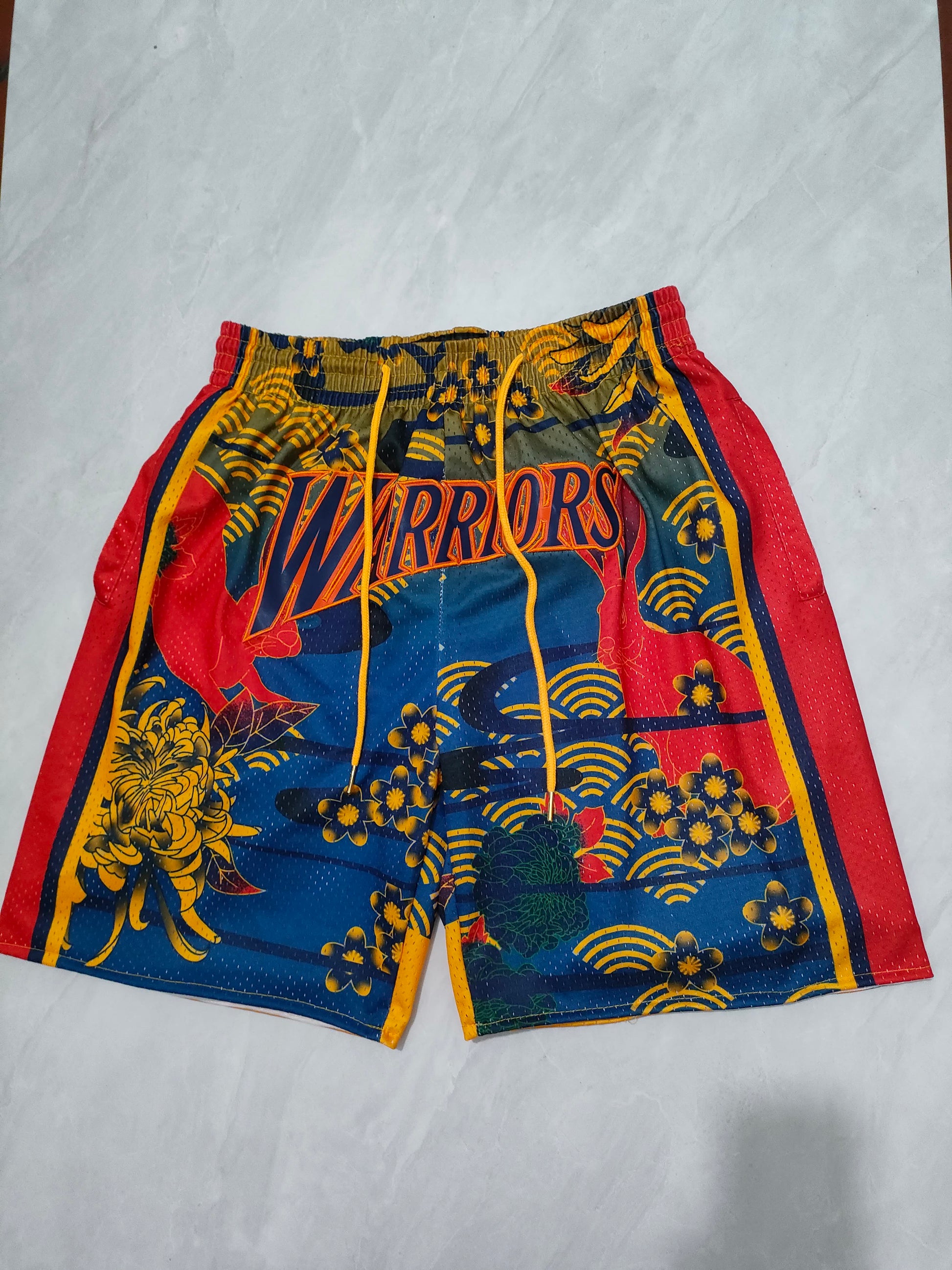 NBA Warriors Blue Rabbit Pocket Shorts