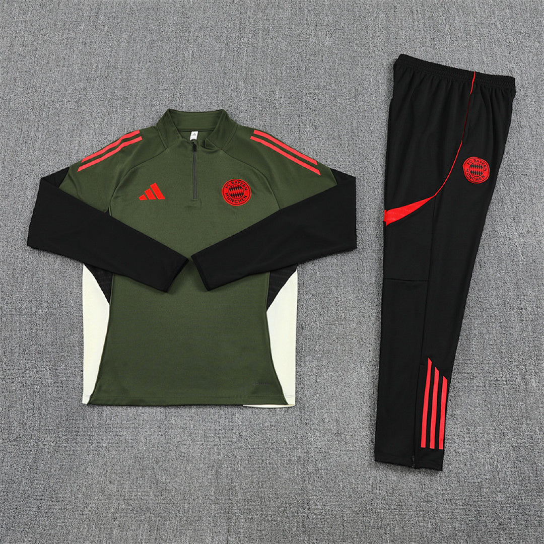 /26 Bayern Green Half Pull Training Suit (Adults&amp;Kids)8