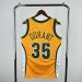 MN retro hot press jersey SW: Heat SuperSonics 07/08 season yellow 35 # Durant NBA Jersey S-XXL7