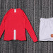 Retro Kids 2007/08 Manchester United home Champions League edition long sleeved&amp;Size16~286