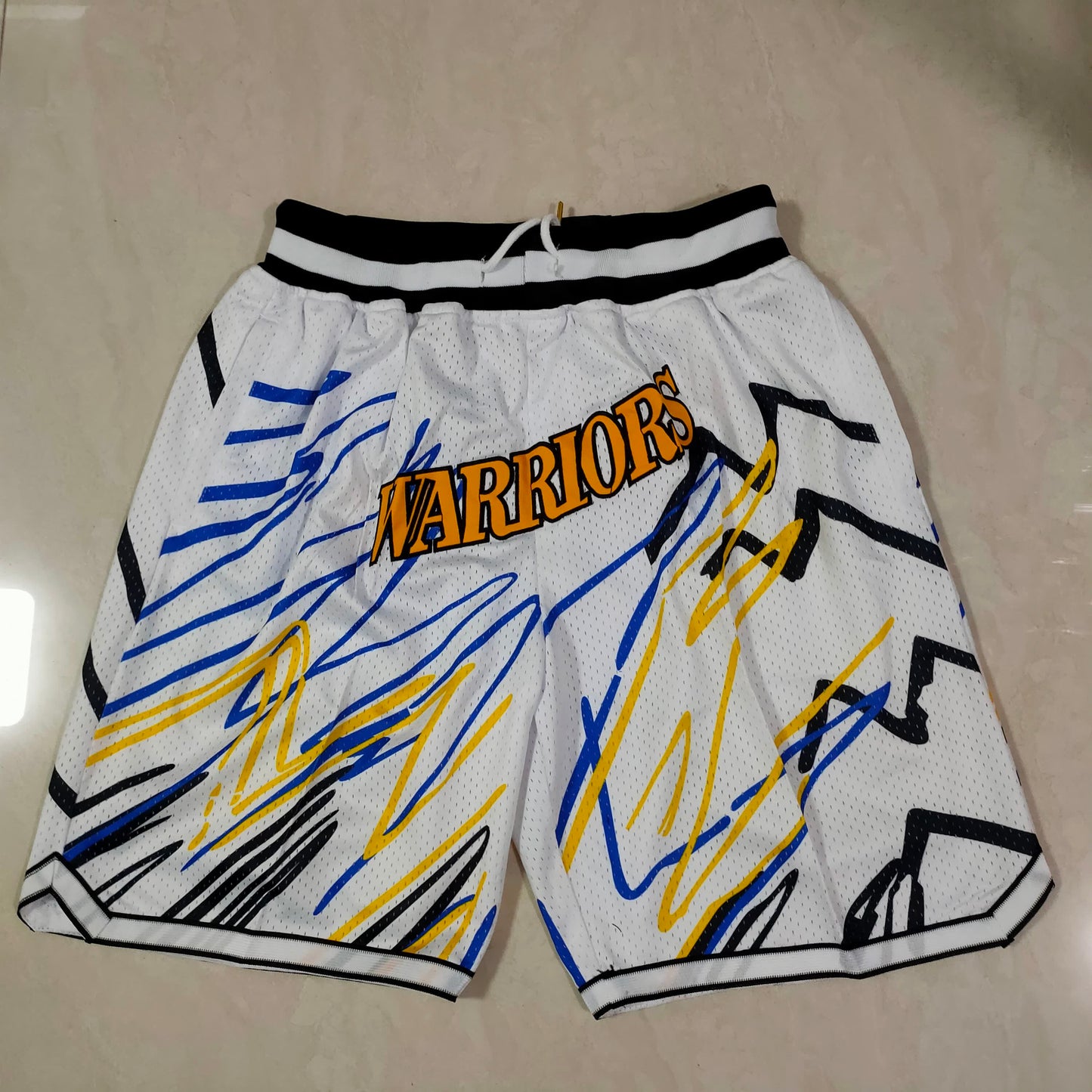 Lightning Warriors White Pocket Shorts
