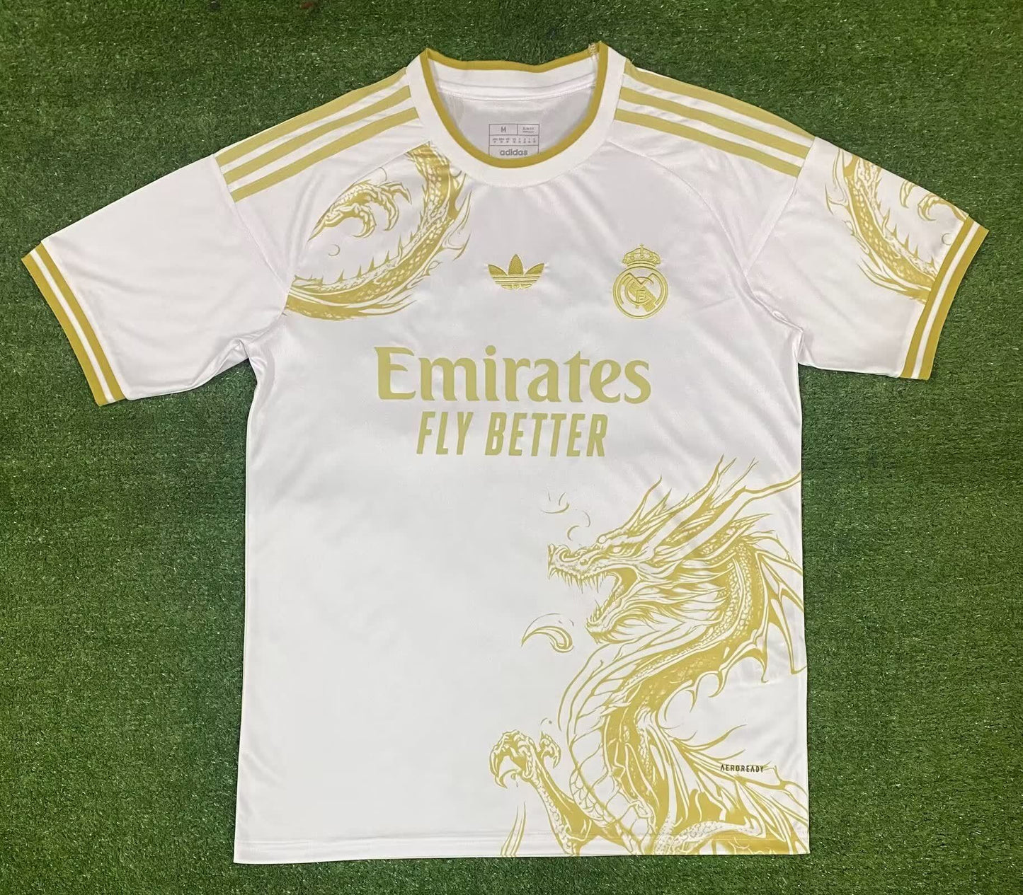 24/25 Real Madrid White Golden Dragon Special Edition S-XXL