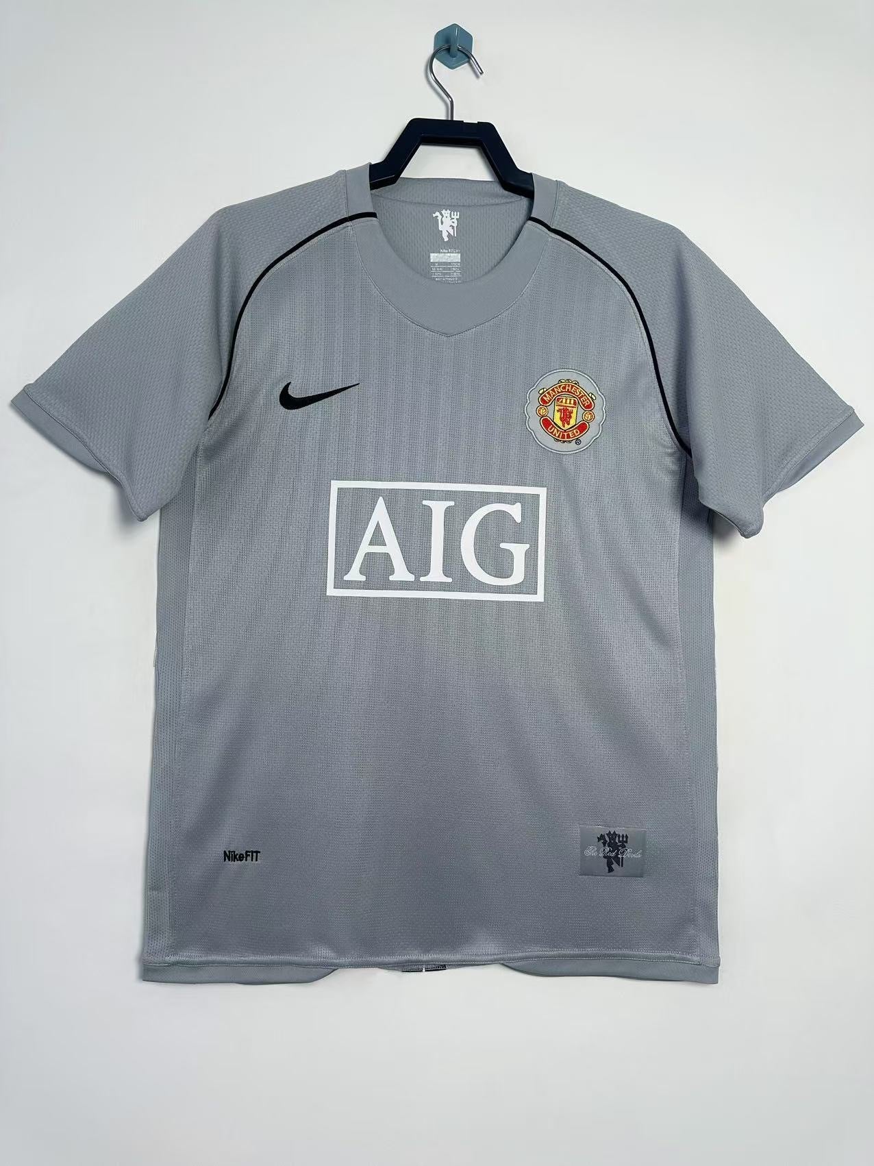 Retro 2007/08 Manchester United goalkeeper grey S-XXL