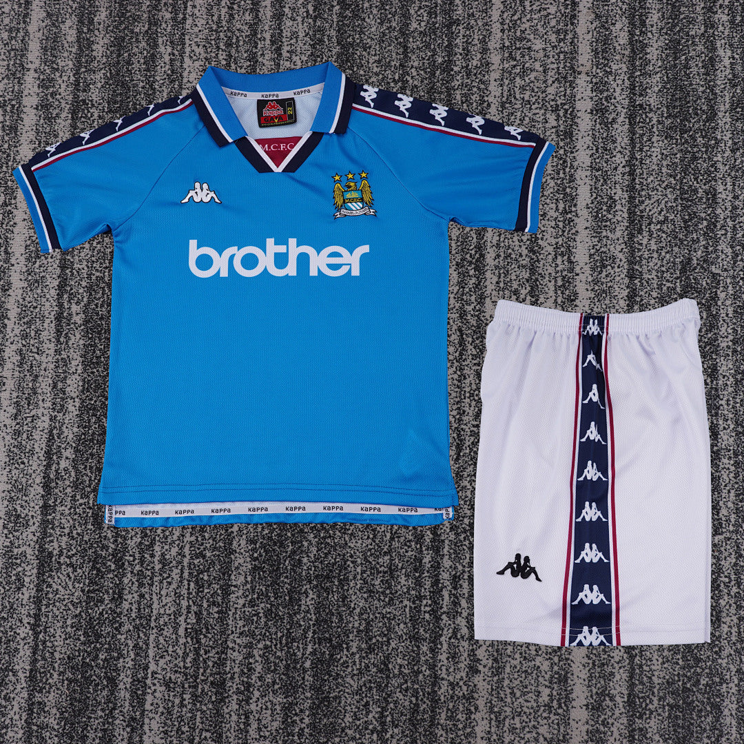 Retro Kids 1997/98 Manchester City Home Football Shirt&amp;Size16-287