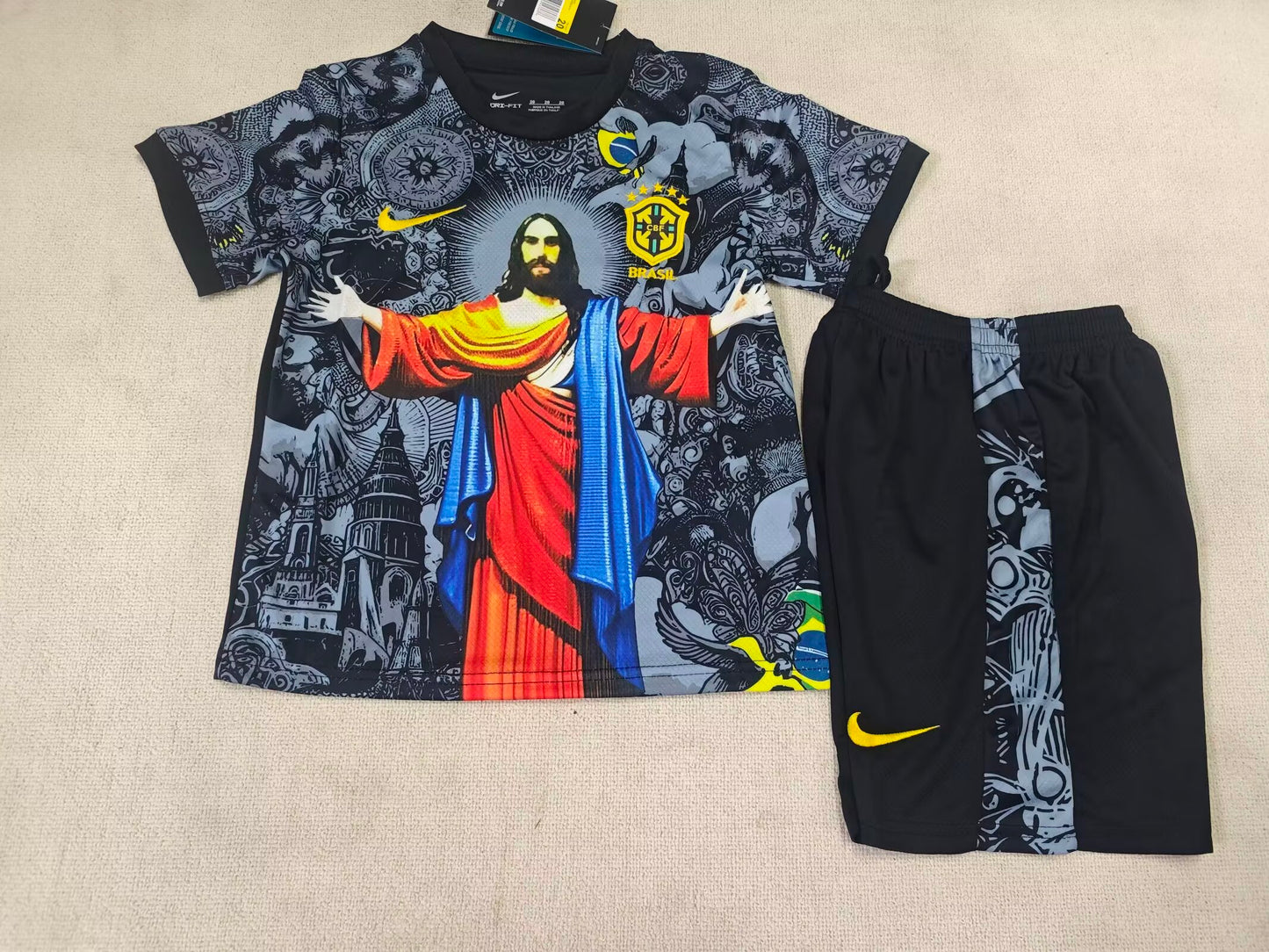 25/26 Kids Brazil Goddess Jesus Edition Grey Size 16~28