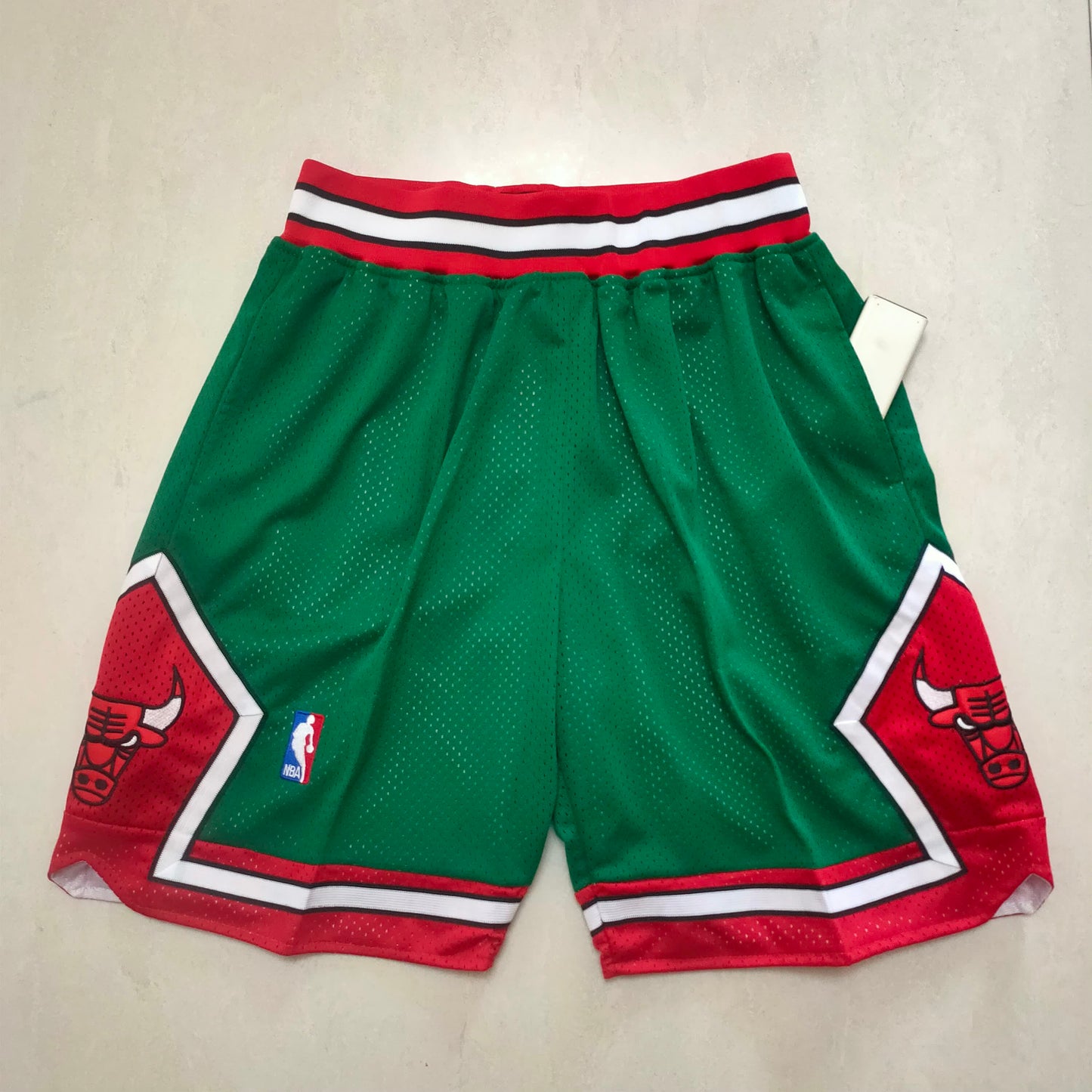 Bulls Green Side 2 Pocket Shorts