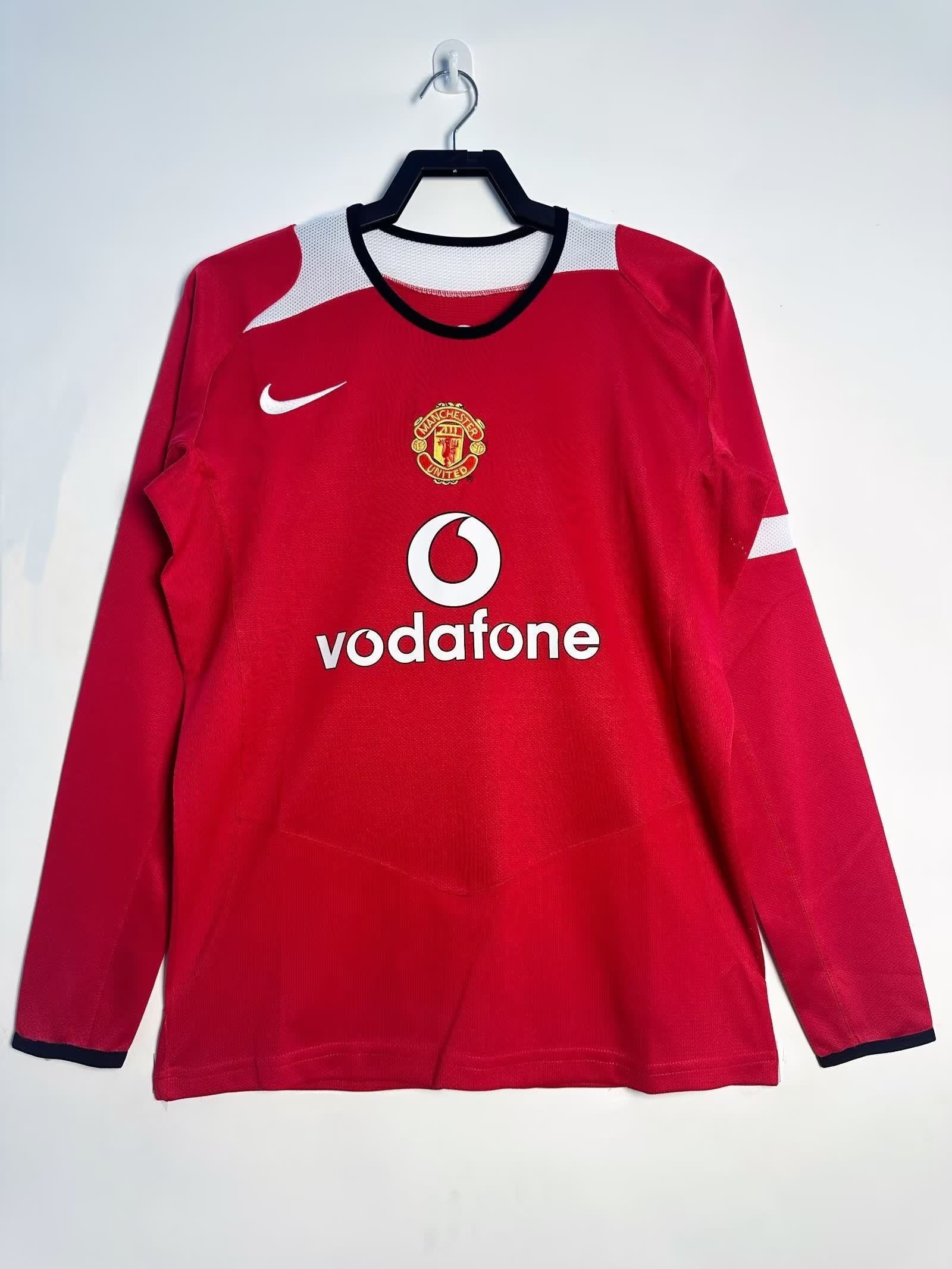 Retro 2005/06 Manchester United home long sleeved S-XXL