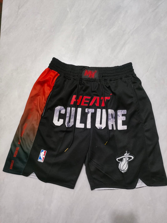 NBA Heat Black 24 Season City Edition Pocket Shorts