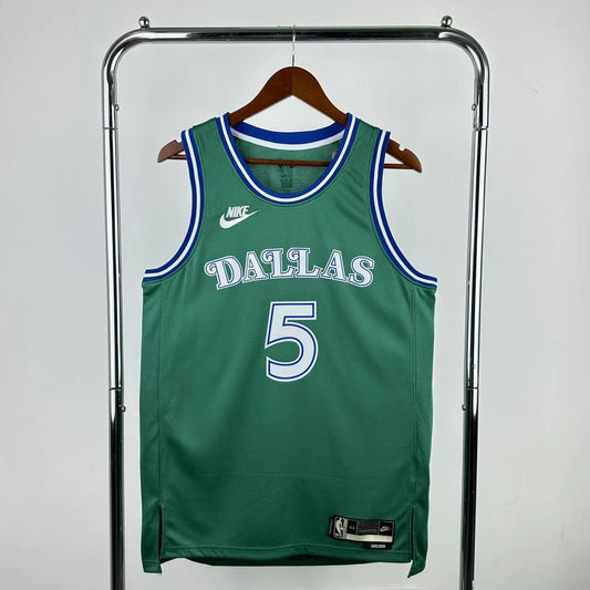 26th Dallas Mavericks Retro Green 5 # Russell NBA Jersey S-XXL