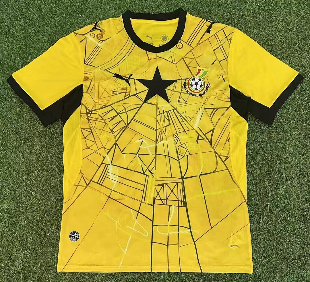/27 Ghana Yellow Special Edition football jersey S-XXL4