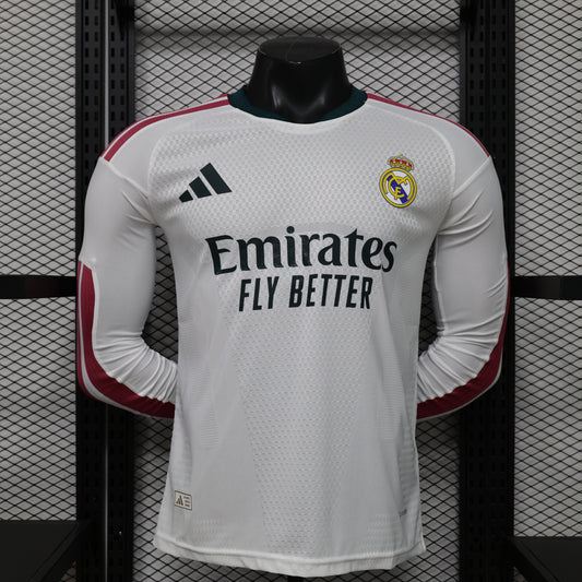 2026/27 Real Madrid home long sleeved Player Version Football jersey S-3XL